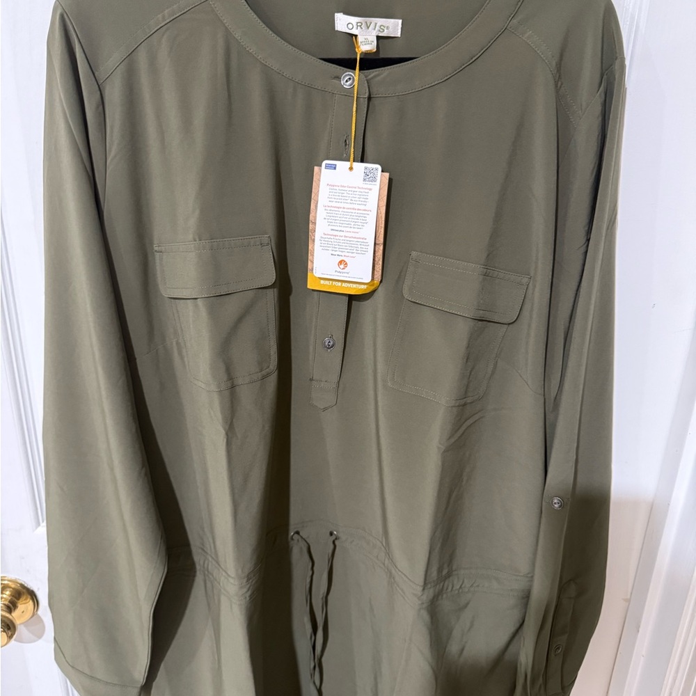 Olive Green Women's Jacket by Orvis - Picture 3 of 4